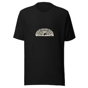 Retro 80s Sunset Wavelength Tee – Vintage Cream Ink image 1