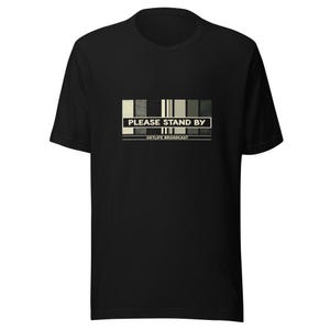 Please Stand By Vintage TV Bars Tee - 90s Retro Cream Ink Bella Canvas Tee bild 1