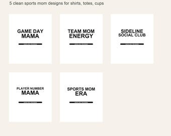 Sports Mom SVG Bundle Game Day Mama PNG Cricut Shirt Designs Download