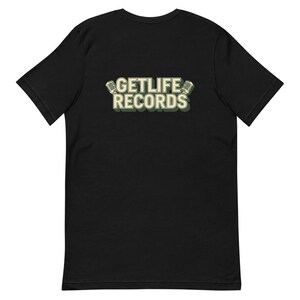 GetLife Records Graffiti Tee Hip Hop Wordmark - 80s NYC Cream Ink Bella Canvas 画像 8