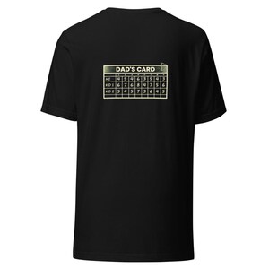 T-shirt Golf Dad Scorecard Gift Country Club - T-shirt en toile Bella encre crème image 6