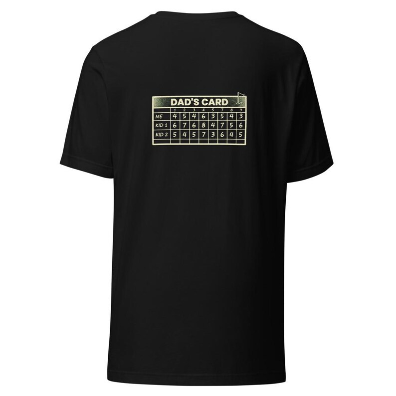 T-shirt Golf Dad Scorecard Gift Country Club - T-shirt en toile Bella encre crème image 6