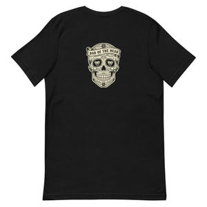 Dad of the Dead Halloween Tee Funny Dad Gift - Sugar Skull Cream Ink image 7