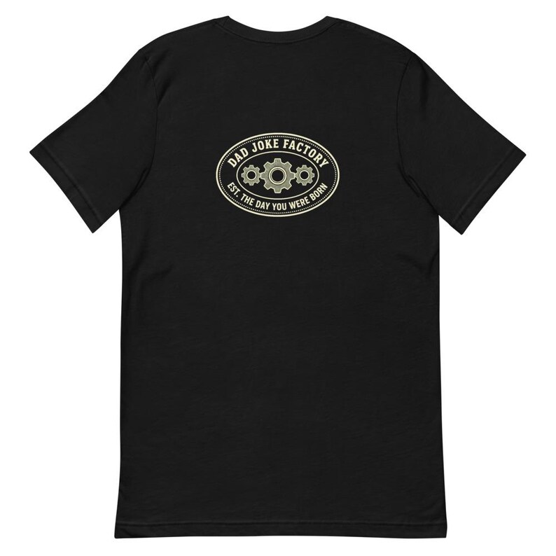 Dad Joke Factory Tee Funny Father Gift - Vintage Badge Cream Ink Tee image 7
