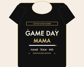 Game Day Mama Shirt - Custom Player Number Tee