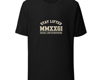 Stay Lifted MMXXVI Athletic Dept Tee - Motivation Cream Ink Bella Canvas Tee