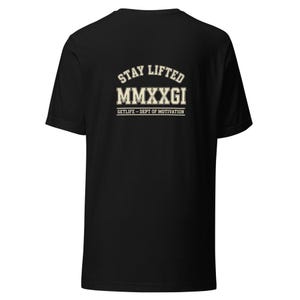 Stay Lifted MMXXVI Athletic Dept Tee - Motivation Cream Ink Bella Canvas Tee 画像 6