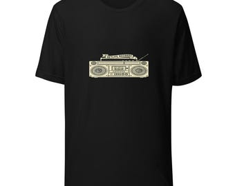 Vintage Boombox Dad Tour Tee - 90s Hip Hop Father's Day Gift Shirt