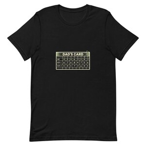 T-shirt Golf Dad Scorecard Gift Country Club - T-shirt en toile Bella encre crème image 3
