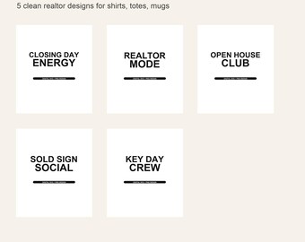Realtor SVG Bundle - Closing Day PNG, Cricut Shirt Designs