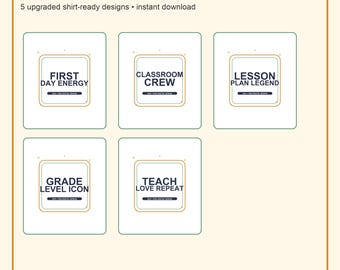 Teacher SVG Bundle Back To School PNG Cricut Shirt Designs Download