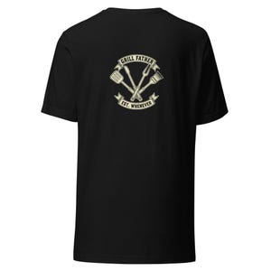 Grill Father Tee BBQ Dad Gift Crest - Funny Cream Ink Bella Canvas Tee 画像 7