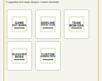 Sports Mom SVG Bundle - Game Day Mama PNG, Cricut Shirt Designs