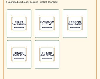 Teacher SVG Bundle - Back To School PNG, Cricut Shirt Designs