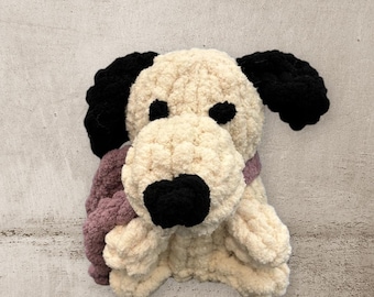 DIY Finger Knit Snoopy Plushie Pattern - Anfänger Video Anleitung (Digitaler Download)