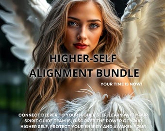 Higher-Self Alignment Bundle, 5 Zoom Sessions & 5 Light Language Activations, Soul Healing, Spirit Guide Team Reading, Higher-Self Activate