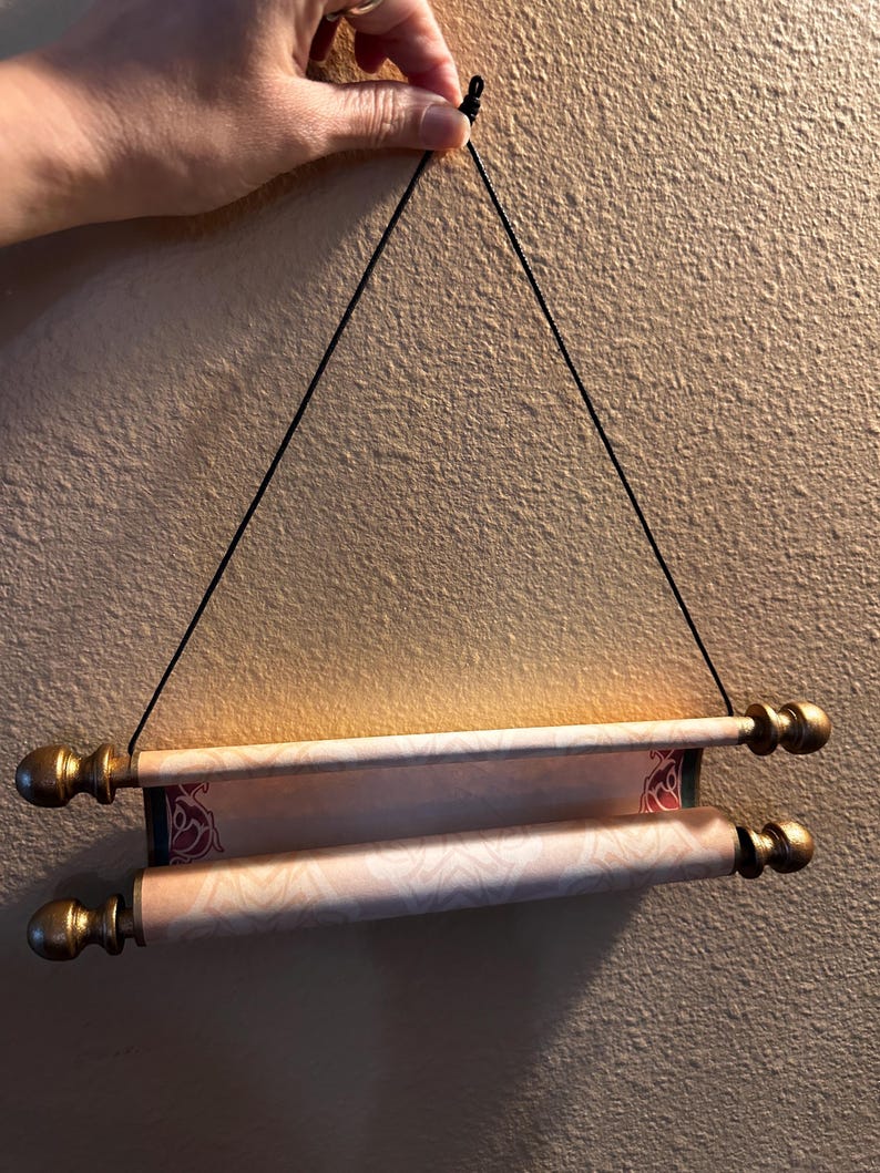 Dragon Soul Scroll ~ Hand Painted Light Language Art 9x31 | Akashic Records Reading + MP3 | Past Life Soul Art | Antique Scroll image 8