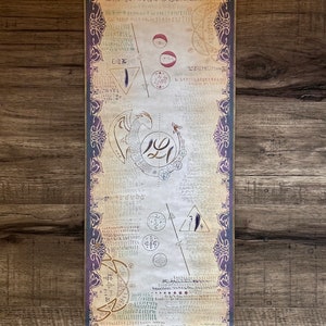 Handmade Dragon Scroll for Soul Connection, Awakening Your Soul Gift, Akashic Records, Soul Reading, Soul Natal Chart