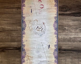 Light language Dragon Scroll Personalized Book of Life and Soul Reading, 8"x18" Soul Scroll, Dragon Akashic Reading