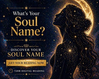 ¿Cuál es el nombre de tu alma? Descubre la lectura canalizada del nombre de tu alma, MP3 y PDF - Entrega en 72 horas, lectura de los Registros Akáshicos.