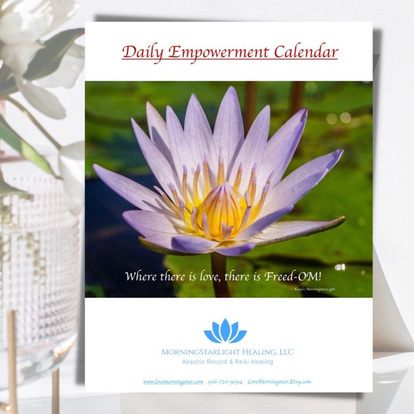 Daily Affirmations Calendar Etsy