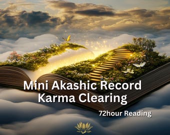 Lectura de Registros Akáshicos para la Limpieza del Karma Mini, Lectura Psíquica de 72 horas, Archivo de Audio MP3, Sanación del Alma, Lectura del Karma