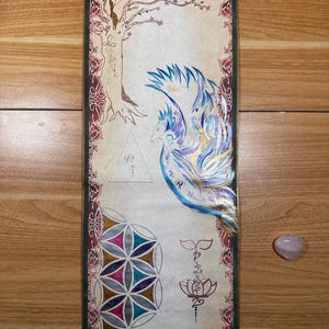Dragon Soul Scroll ~ Hand Painted Light Language Art 9x31 | Akashic Records Reading + MP3 | Past Life Soul Art | Antique Scroll image 3