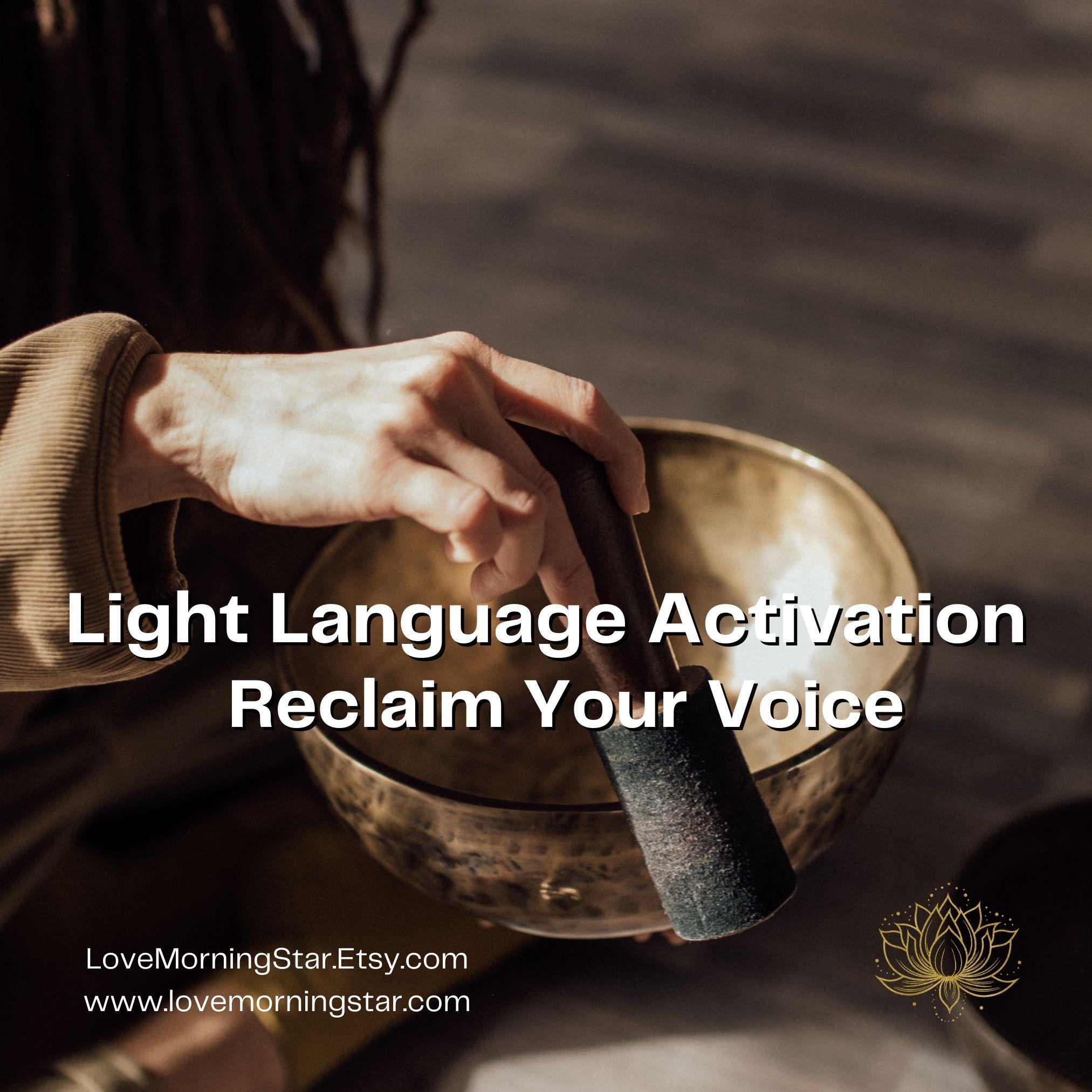 Light Language Activation: Reclaim Your Voice - DNA Healing (MP3 Download)