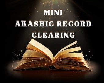 Mini Akashic Record Clearing MP3/MP4 Recording, Karma Clearing, Soul clearing, Soul healing