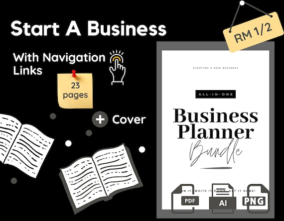 reMarkable template: Start A Business Planner (Digital Download)