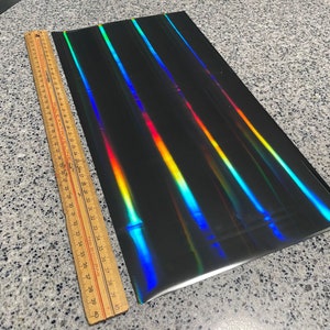 Kramer Style Guitar HoloFlash Foil Black HOLOBEAM Holographic Hot Foil