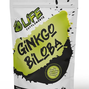 Ginkgo Biloba 340 mg Capsules Natural Clean Extract 50:1