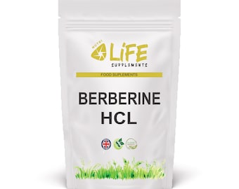 Extrait de berbérine 450 mg, supplément naturel, 97% de berbérine HCL, gélules végétaliennes