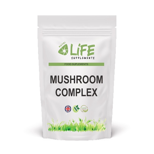 Mushroom Complex Capsules 420 mg Combinatie 6 Paddestoelen Echte 100% natuurlijke supplement veganistische capsules