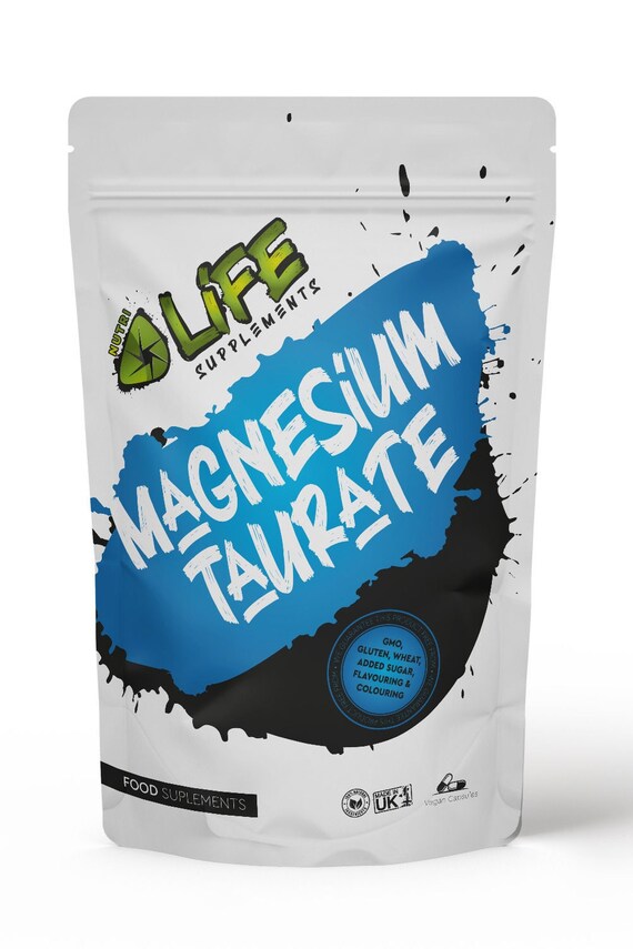 Magnesium Taurate 550 Mg Capsule Clean Natural UK Supplements Etsy