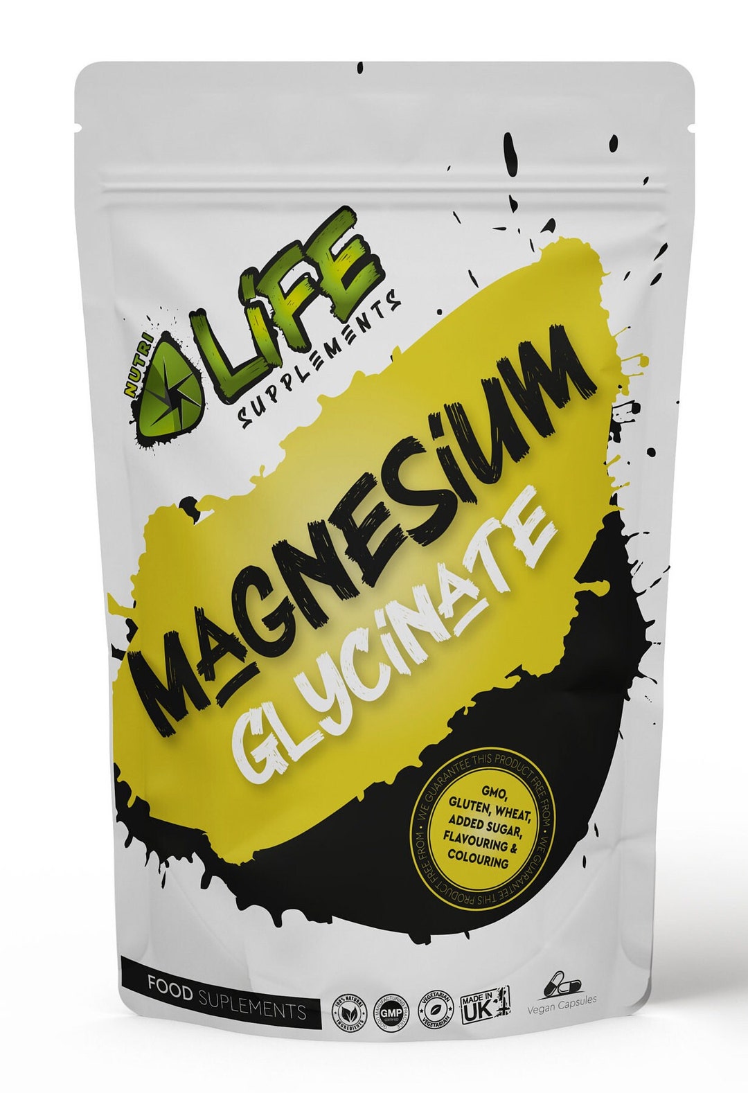 Magnesium Glycinate 650mg Clean Genuine Magnesium Supplement Vegan