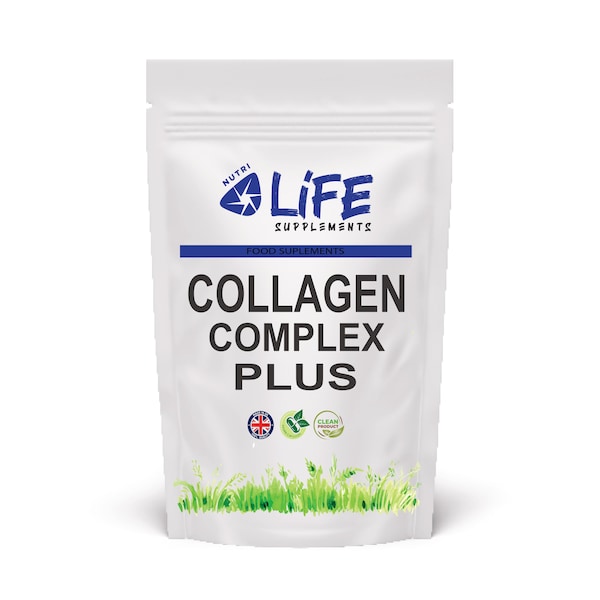 Collagen Complex Plus 650 mg Hyaluronic Acid Biotin Zinc Gluconate Biotin Magnesium Glycinate Vitamin C Max Strength
