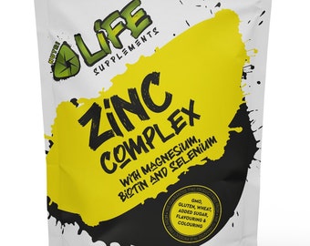 Glycinate de magnésium complexe de zinc, biotine et gélules de sélénium, supplément Clean UK