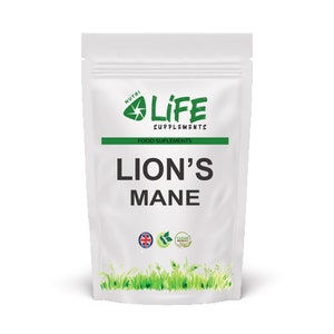 Lions Mane Mushroom 40% Polysaccharides Lion’s Mane 500 mg Capsules Natural Supplement