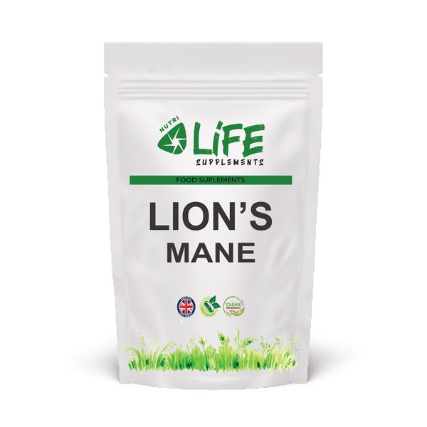 Lions Mane Mushroom 40% Polysaccharides Lion’s Mane 500 mg Capsules Natural Supplement