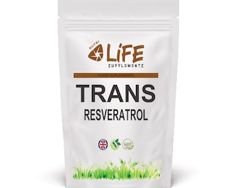 Trans Resveratrol 450mg Vegan Capsules - 100% Natural Highly Absorbable Antioxidant Supplement