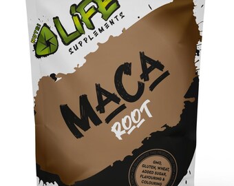 Maca Root 600mg UK Supplement Best Natural Powder Vegan Capsules Extra Support Healthy Life