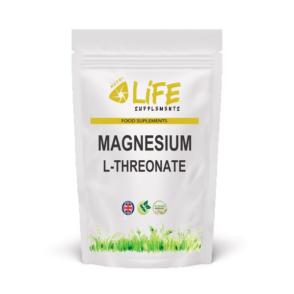 Magnesium-L-Threonat 600 mg Saubere echte 98% vegane Kapseln Starke effektive Formel Magnesiumergänzung