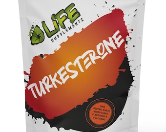 Turkesterone 600mg Capsules Natural T- Booster Max Strength Turkesterone Supplement Vegan