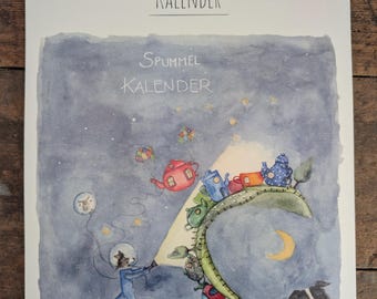 Bunter immerwährender Kalender in XL