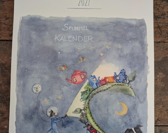 Calendario 2027 a colori in formato XL