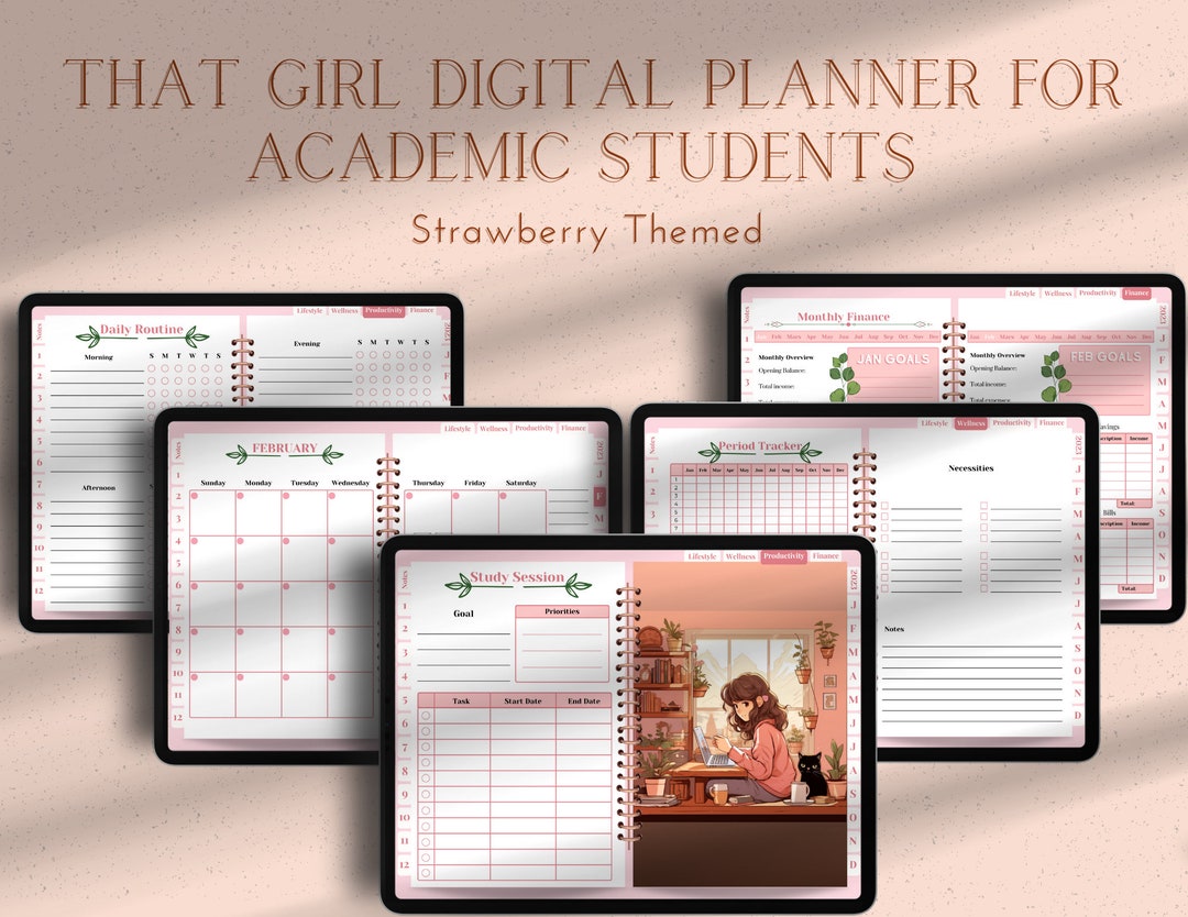 Ultimate Academic Planner for Students Productivity Finance Etsy