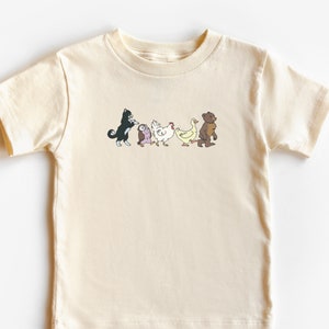 Little Bear Toddler T-shirt, Animated TV Show, 90's, Television Series, Duck, Hen, Owl, Cat, Nick Jr, Animal Friends, Unisex Apparel Shirt