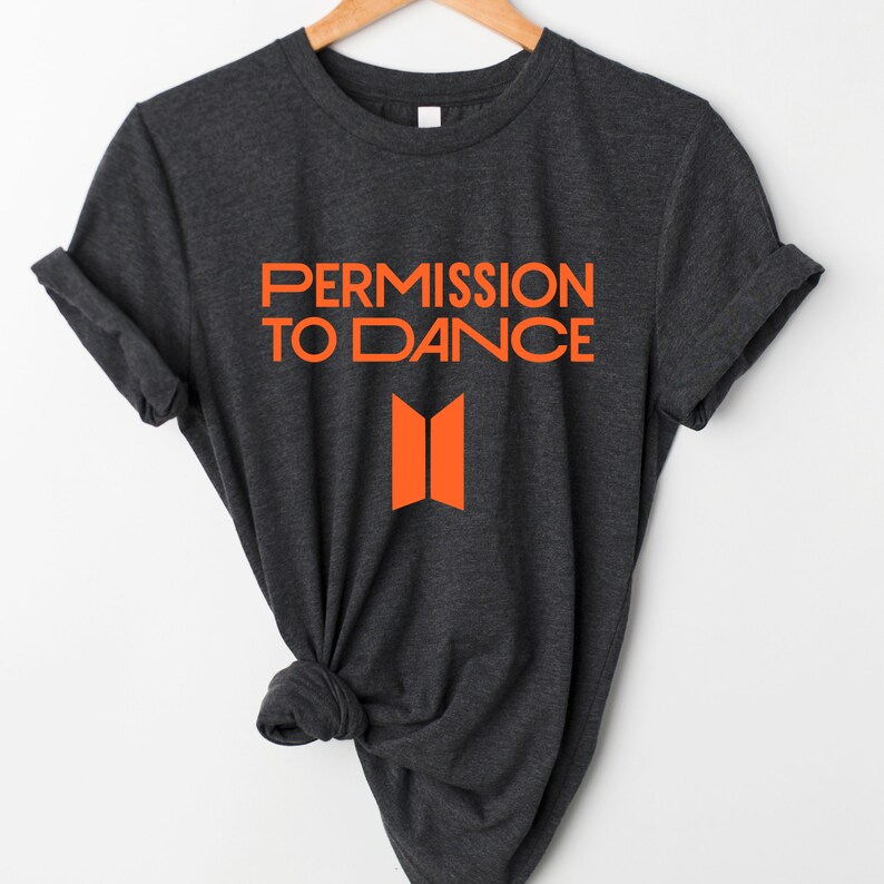 Permission to Dance BTS Logo Tshirt PTD Tees BTS Concert Etsy Israel