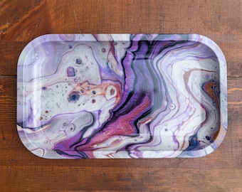 OTF Rolling Tray Made with Resin and digital art on spray painted tray —  Meech Made It